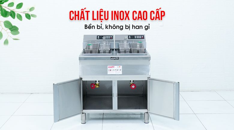 Chất liệu inox cao cấp, bền bỉ, chống han gỉ 