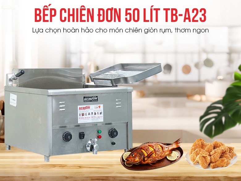 Bếp chiên đơn 50 lít TB-A23 để bàn NEWSUN