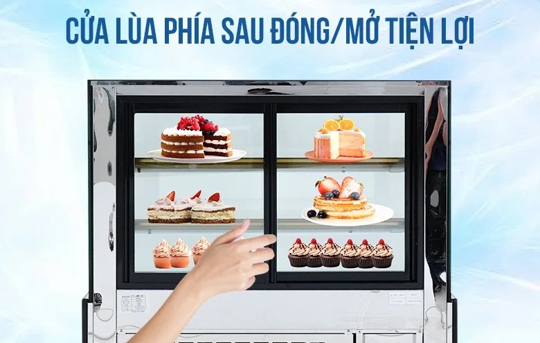 Cửa trượt ngang đóng mở tiện lợi từ phía sau