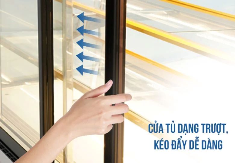 Cửa tủ dạng trượt, kéo đẩy dễ dàng hơn