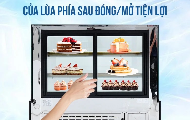 Cửa lùa ngang đóng mở tiện lợi từ phía sau