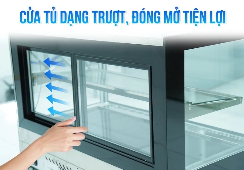 Cửa tủ dạng trượt ngang, đóng mở tiện lợi