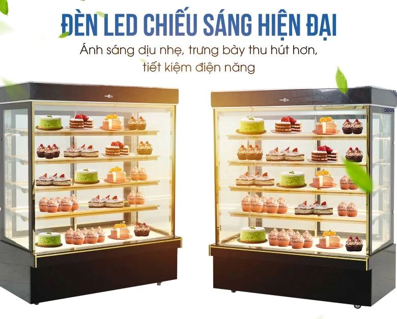 Đèn led chiếu sáng hiện đại giúp thu hút thực khách