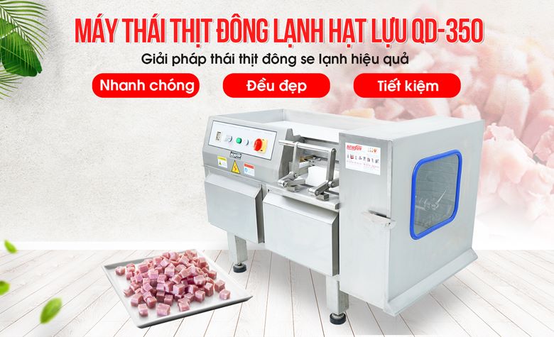 Máy thái thịt đông lạnh hạt lựu QD-350