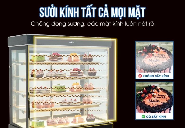 Sưởi kính tất cả mọi mặt giúp chống đọng sương