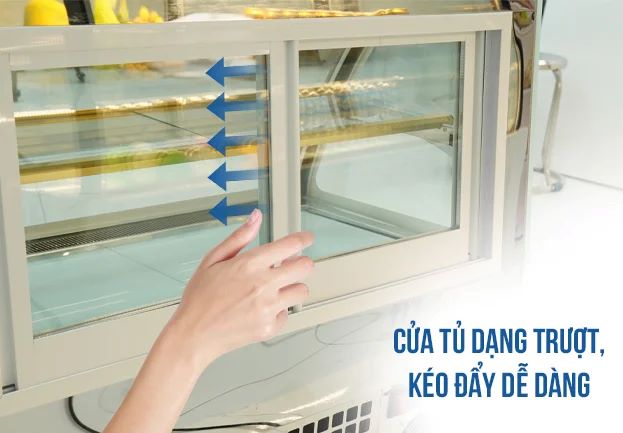 Cửa tủ dạng trượt giúp kéo đẩy dễ dàng