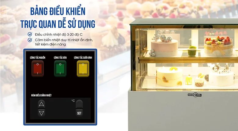 Bảng điều khiển trực quan, dễ dàng sử dụng