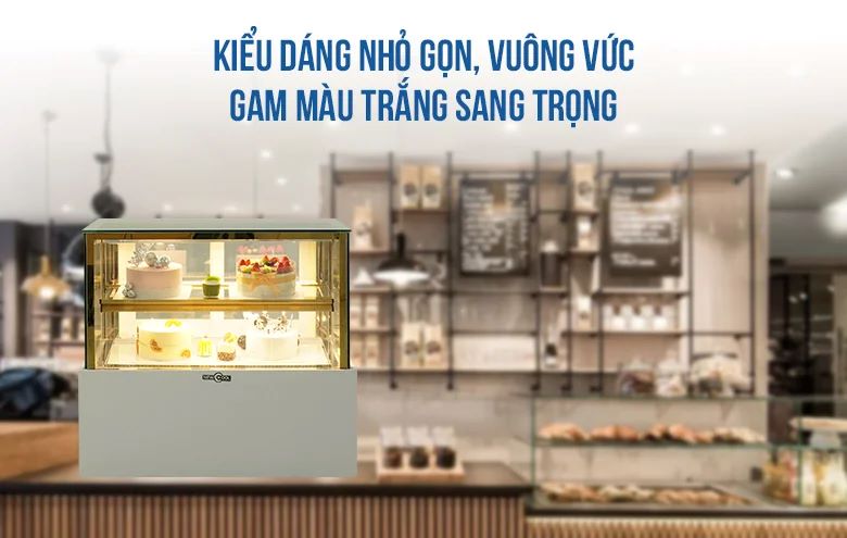 Kiểu dáng nhỏ gọn, vuông vắn, gam màu trắng sang trọng