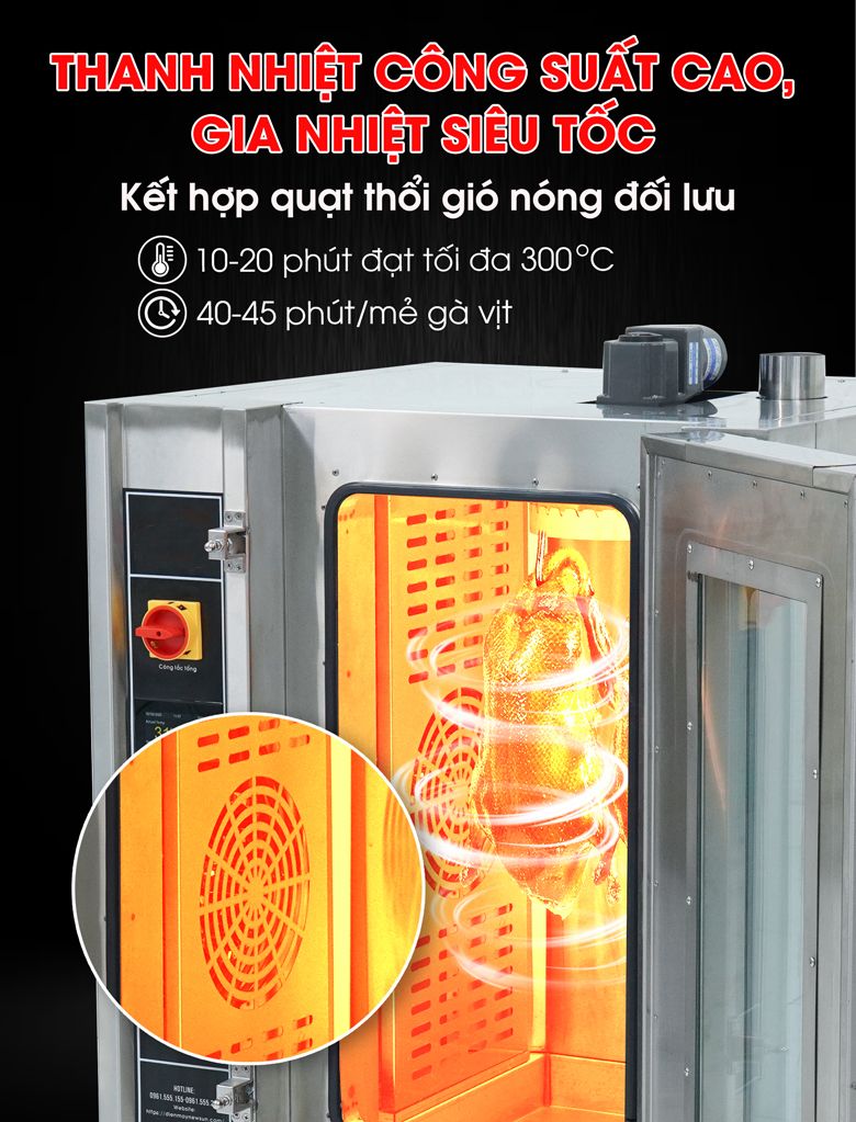 Giàn thanh nhiệt công suất cao, gia nhiệt mạnh mẽ