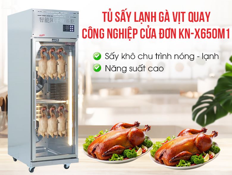 Tủ sấy lạnh gà vịt quay công nghiệp cửa đơn KN-X650M1