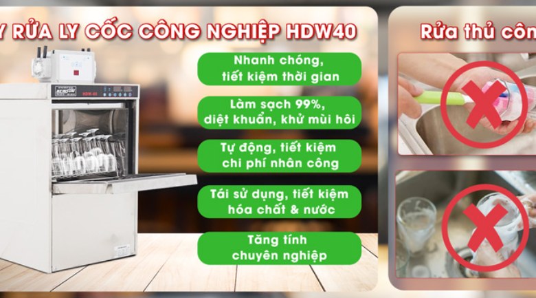 Một số lưu ý khi sử dụng máy rửa ly cốc