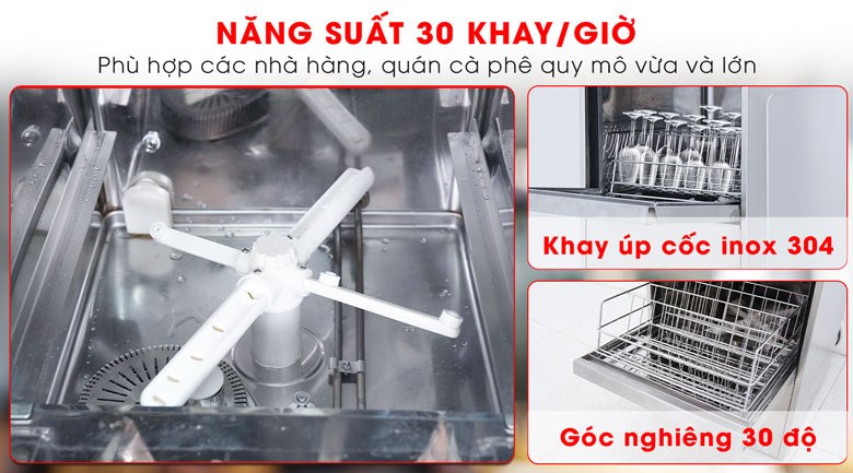 Địa chỉ mua máy rửa ly cốc chất lượng, giá tốt