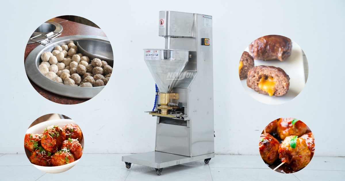 So sánh máy tạo viên thịt và viên thịt truyền thống