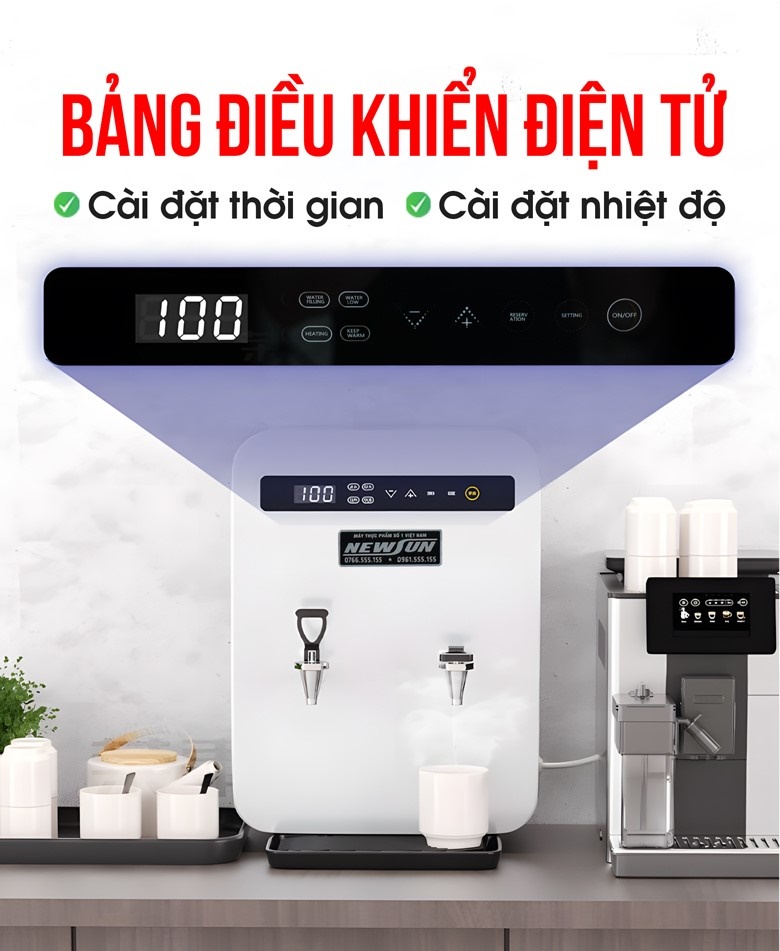 Bảng điều khiển cảm ứng điện tử với các nút bấm trực quan, dễ sử dụng Bảng điều khiển cảm ứng điện tử với các nút bấm trực quan, dễ sử dụng