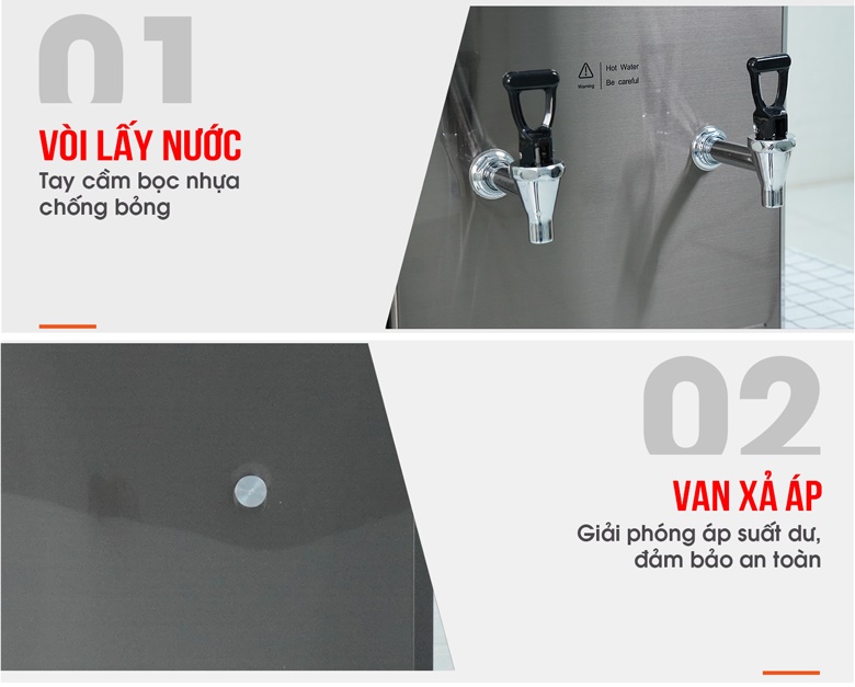 Các chi tiết tiện ích khác của máy đun nước nóng F1-BS60 Các chi tiết tiện ích khác của máy đun nước nóng F1-BS60