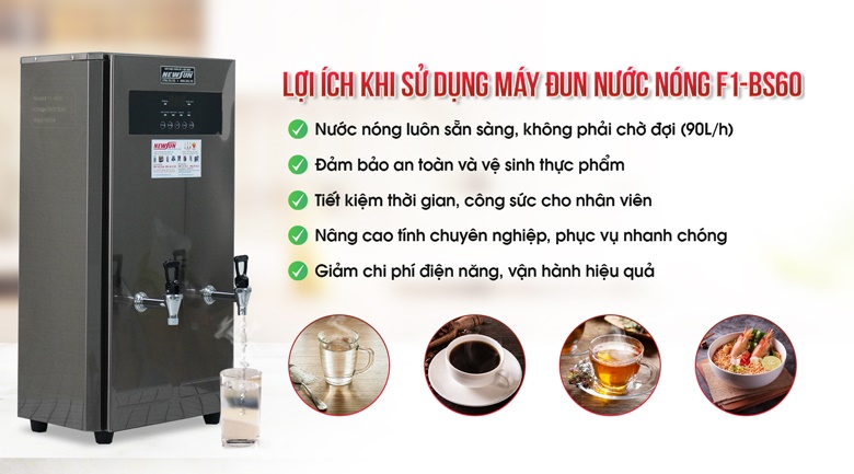 Đầu tư máy đun nước nóng tự động F1-BS60 mang đến nhiều lợi ích thiết thực cho người dùng Đầu tư máy đun nước nóng tự động F1-BS60 mang đến nhiều lợi ích thiết thực cho người dùng