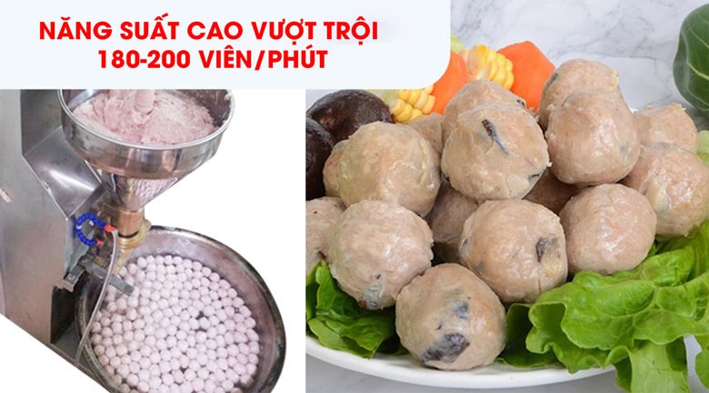 Máy tạo viên thịt có năng suất cao vượt trội