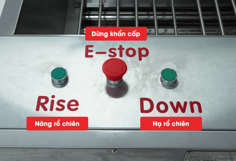 An toàn hơn với tính năng dừng khẩn cấp An toàn hơn với tính năng dừng khẩn cấp
