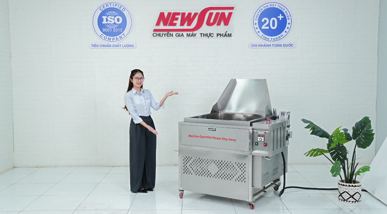 Có thể dừng hoạt động nâng hạ giỏ chiên giữa chừng Có thể dừng hoạt động nâng hạ giỏ chiên giữa chừng