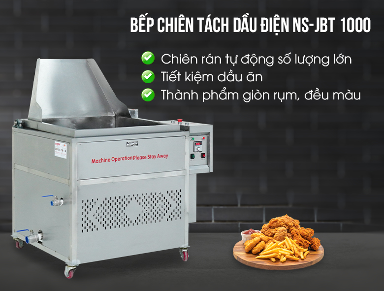 Hình ảnh bếp chiên tách dầu điện NS-JBT 1000 Hình ảnh bếp chiên tách dầu điện NS-JBT 1000