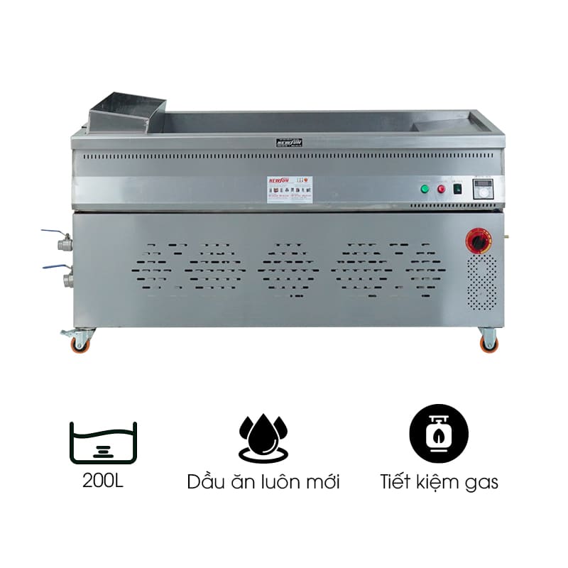 Bếp chiên tách dầu NS-JBT 200L dùng gas