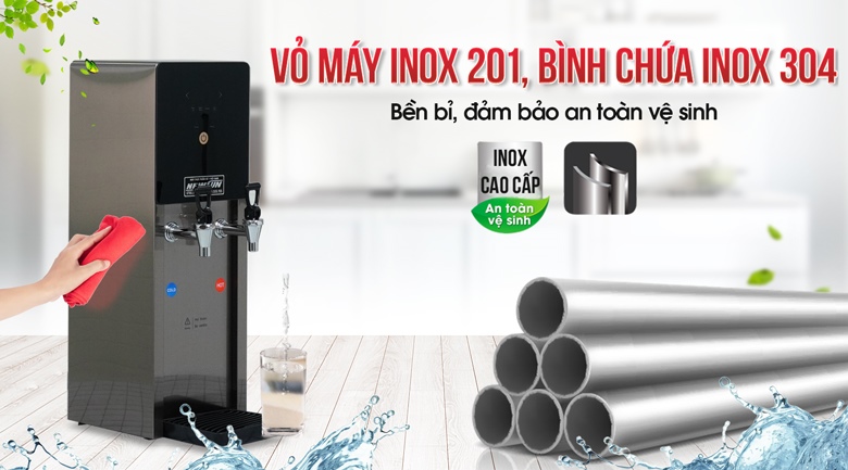 Chất liệu chế tạo cao cấp, bền bỉ và hợp vệ sinh Chất liệu chế tạo cao cấp, bền bỉ và hợp vệ sinh