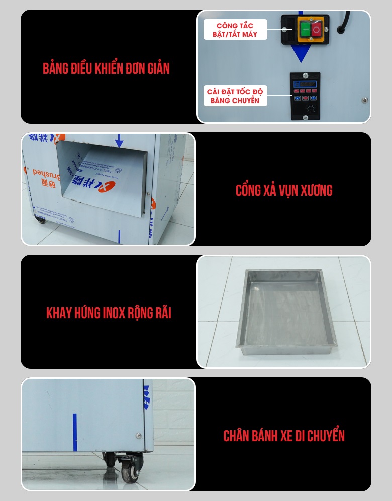 Các chi tiết máy rút xương chân gà model 5000