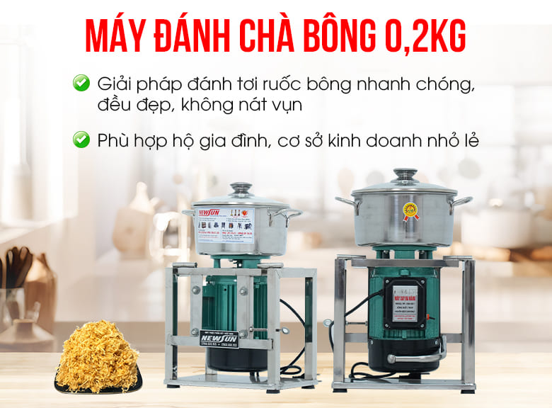 Máy đánh chà bông 0,2kg