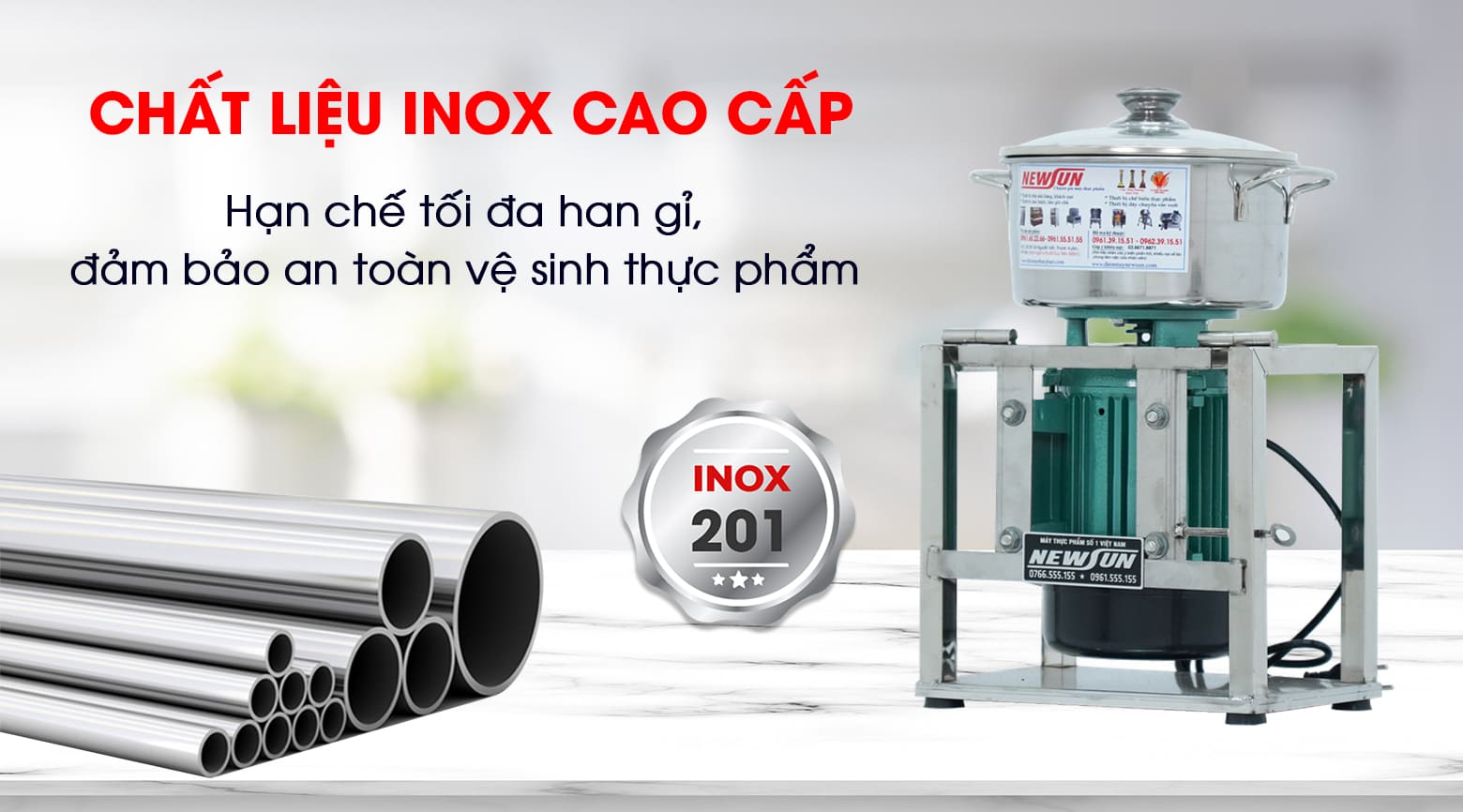 Chất liệu inox cao cấp