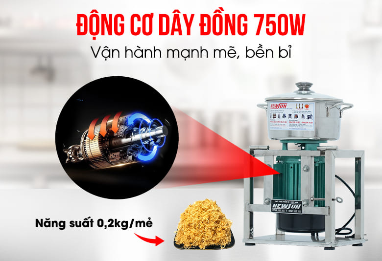 Động cơ dây đồng 750W