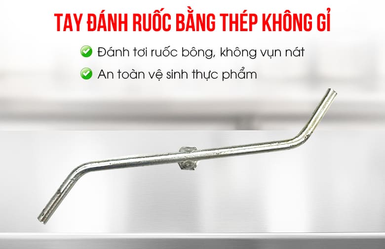 Tay đánh ruốc bằng thép
