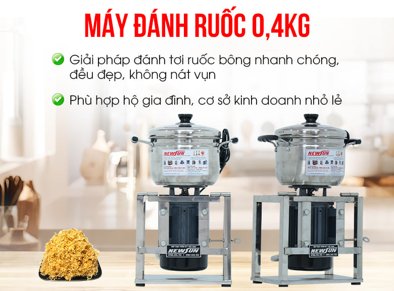 Máy đánh chà bông 0,4kg