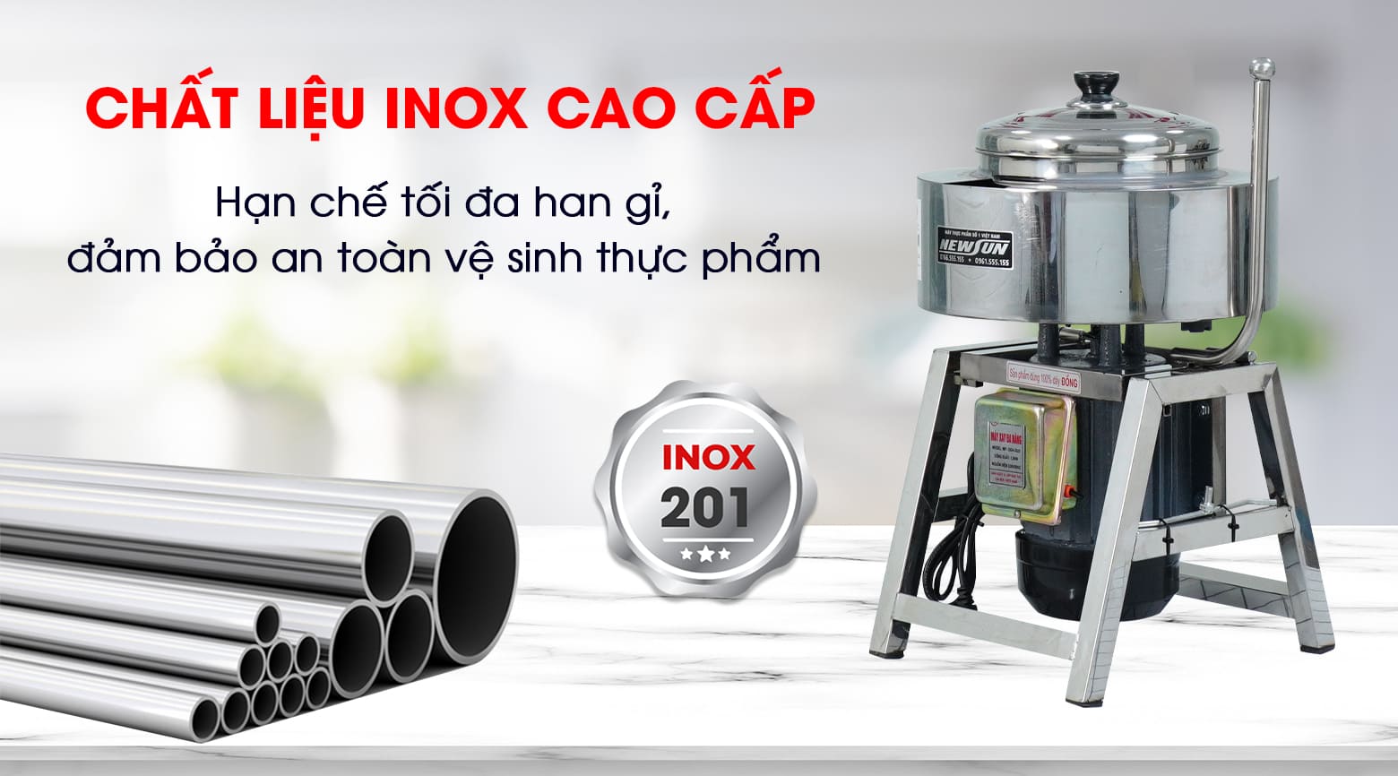 Chất liệu inox cao cấp