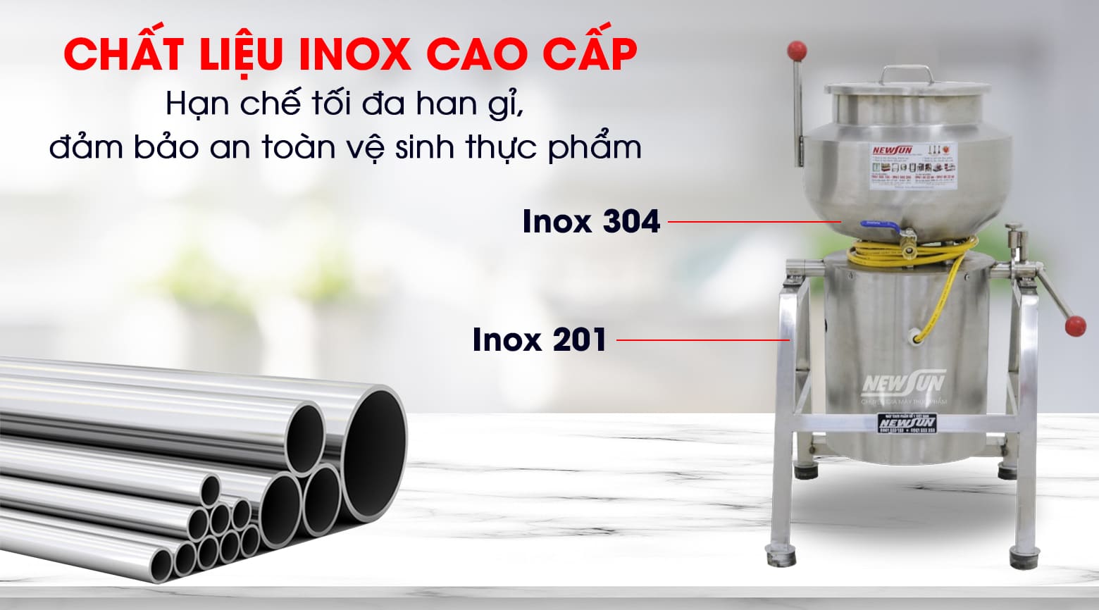 Chất liệu inox cao cấp