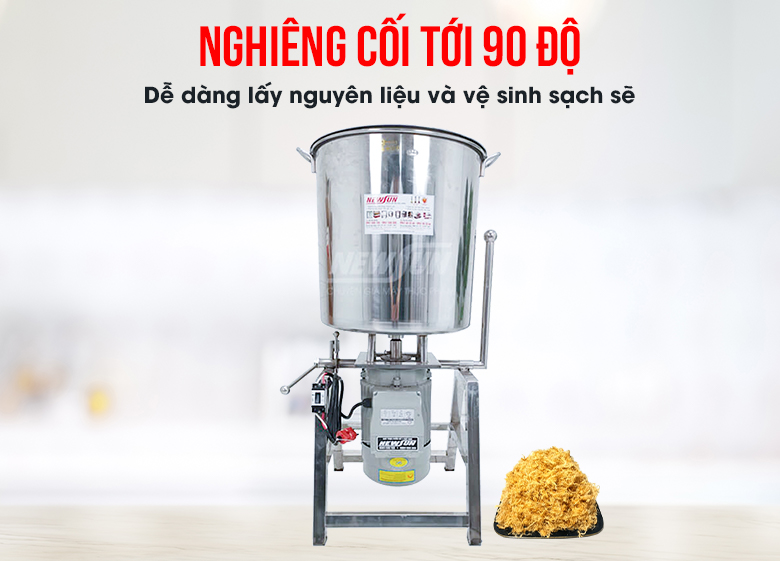 Có thể nghiêng cối 90 độ