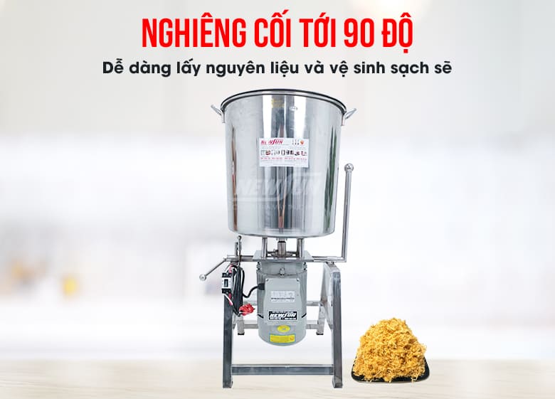 Cối có thể nghiêng 90 độ