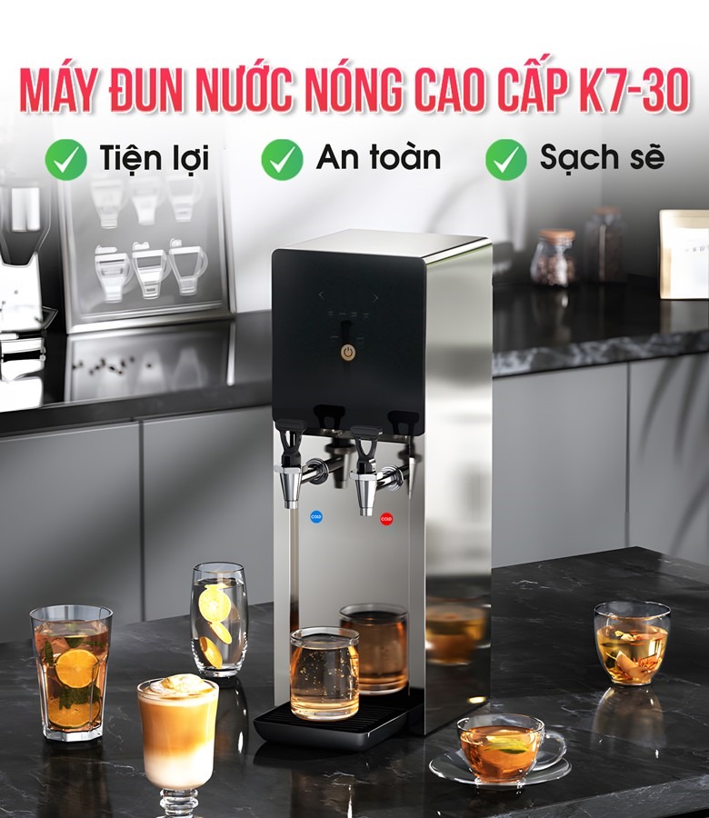 Máy đun nước nóng để bàn cao cấp K7-30 NEWSUN (2 vòi nóng - nguội) Máy đun nước nóng để bàn cao cấp K7-30 NEWSUN (2 vòi nóng - nguội)