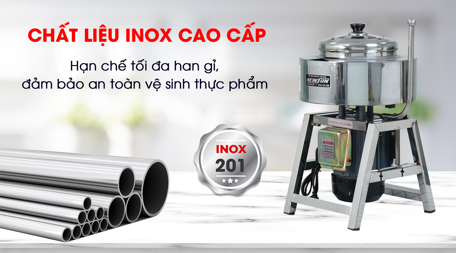 Chất liệu inox cao cấp
