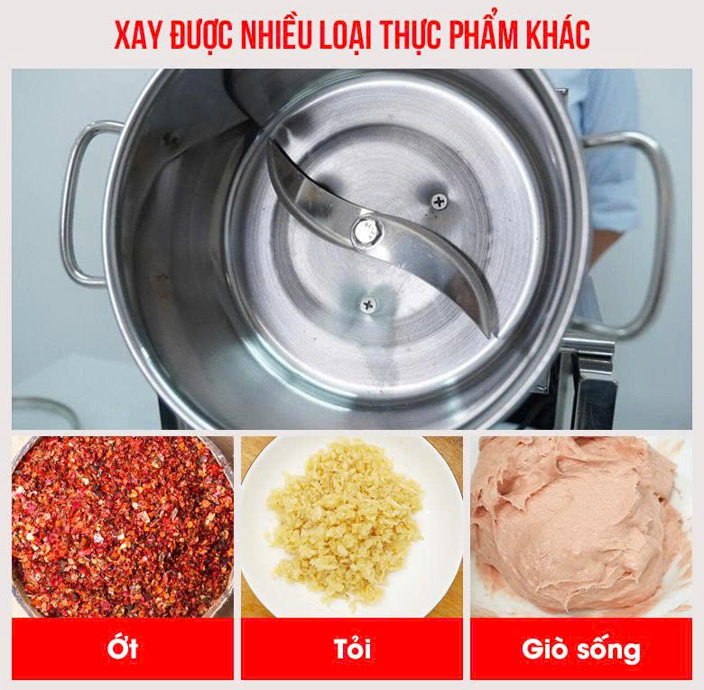 Lưỡi dao sắc bén xay được nhiều loại thực phẩm khác