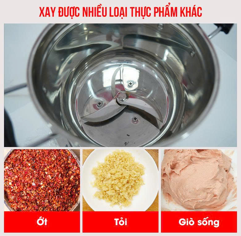 Lưỡi dao sắc bén xay được nhiều loại thực phẩm khác