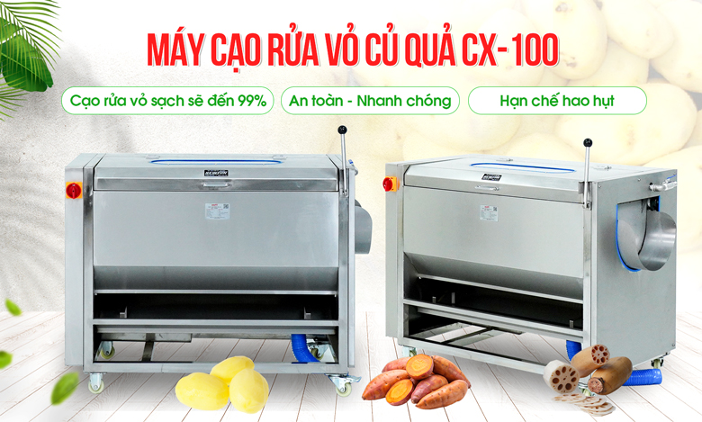 Hình ảnh máy cạo rửa vỏ củ quả CX100