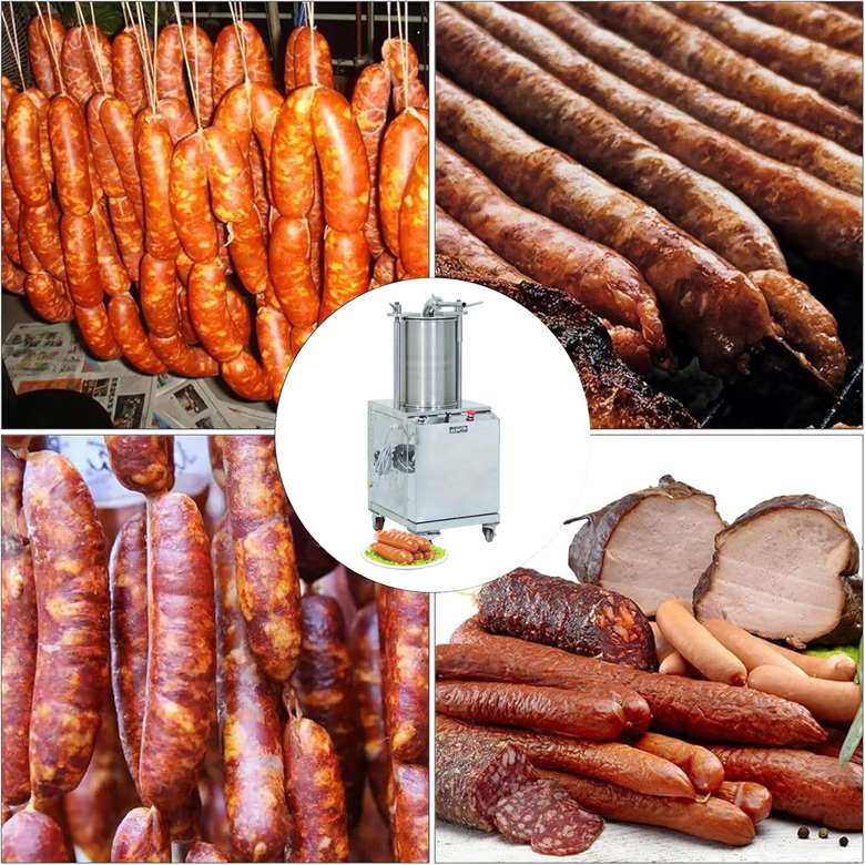 Những mẻ xúc xích căng bóng, đồng đều khi sử dụng máy SE180