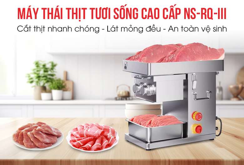 Hình ảnh máy thái thịt tươi sống RQ-III Hình ảnh máy thái thịt tươi sống RQ-III