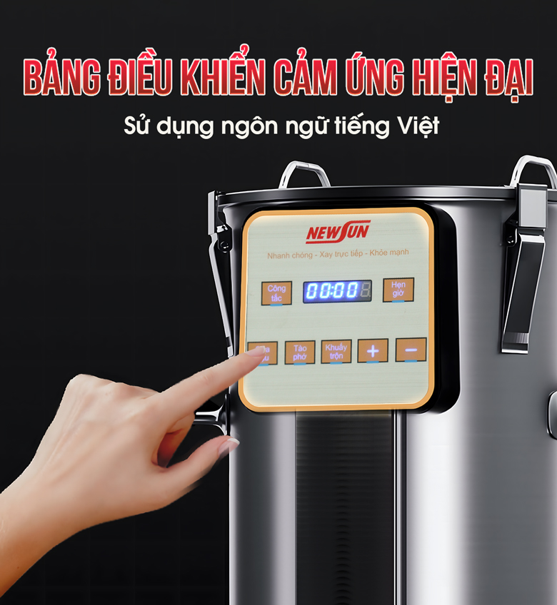 Bảng điều khiển cảm ứng dễ sử dụng