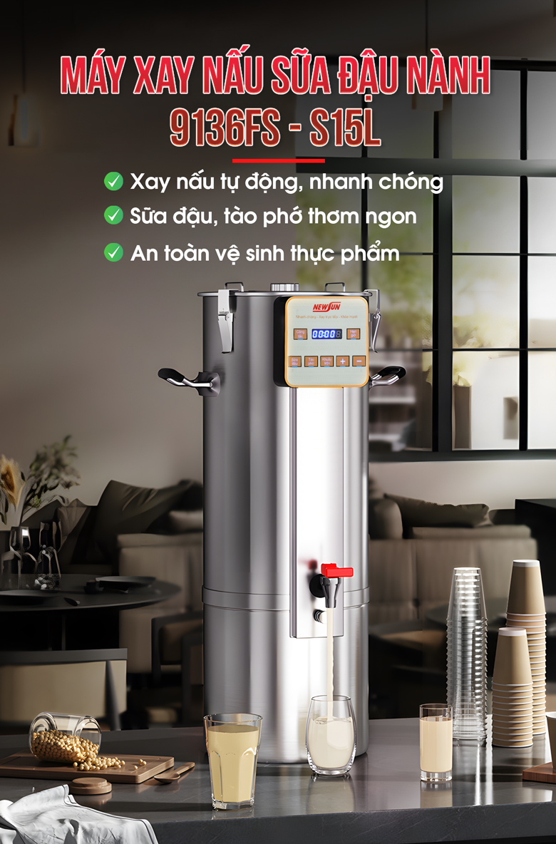 Hình ảnh máy xay nấu sữa đậu nành 9136FS-S15L