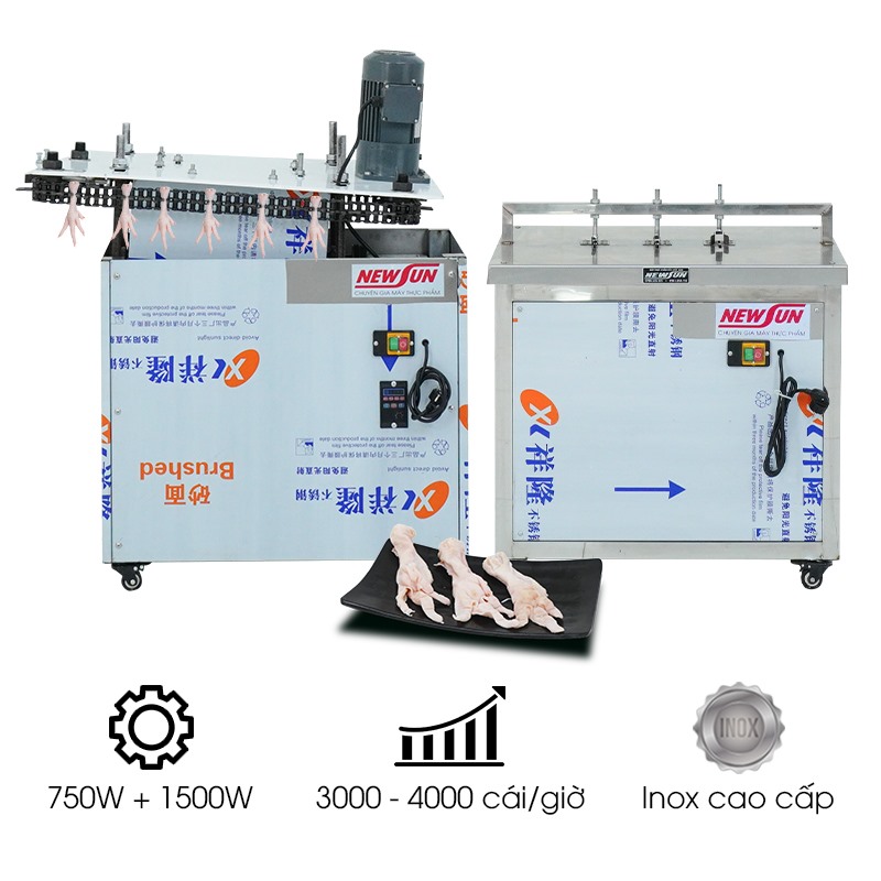 Bộ máy làm chân gà rút xương