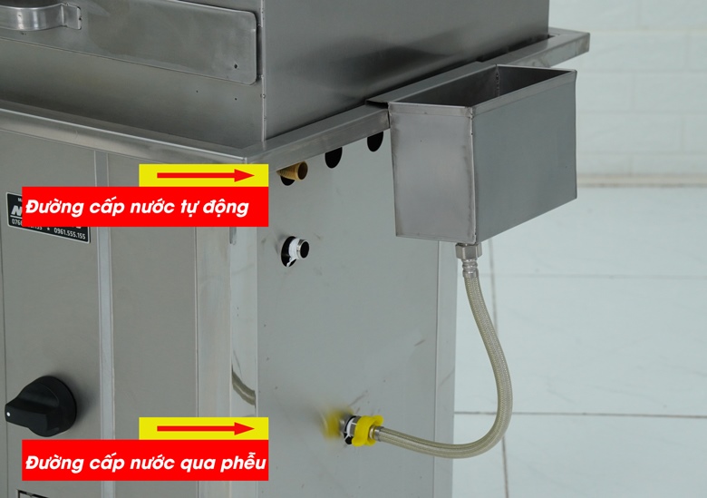 Hệ thống cấp nước tự động và thủ công qua phễu Hệ thống cấp nước tự động và thủ công qua phễu