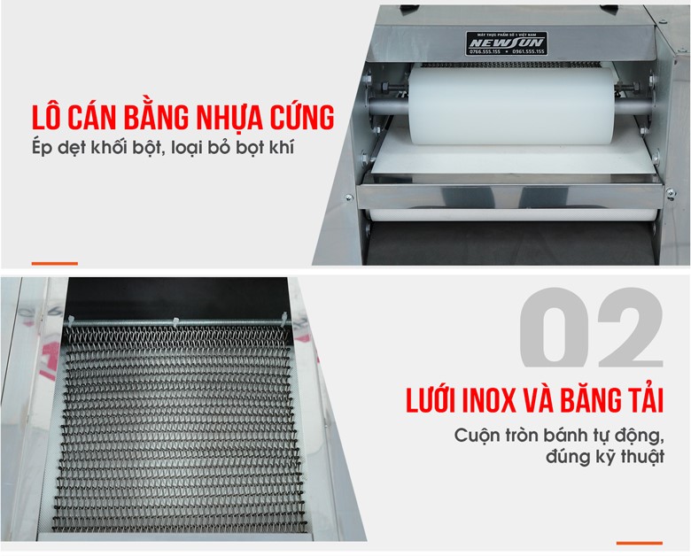 Cán và cuộn tròn bột nhanh chóng