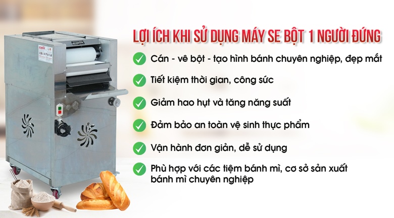 Lợi ích khi sử dụng máy se bột 1 người đứng