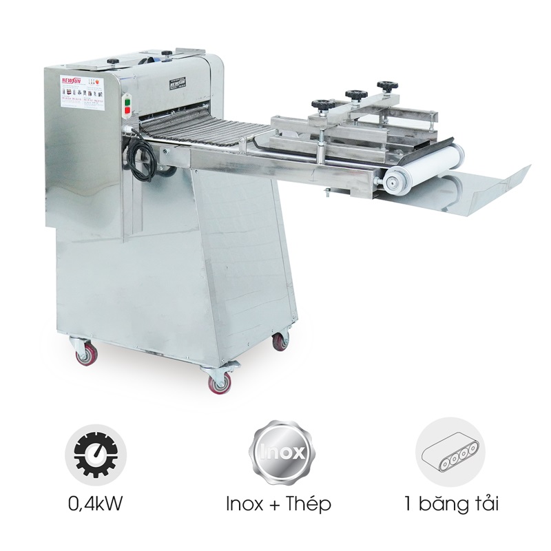 Máy se bột 1 băng tải 1 bàn ép